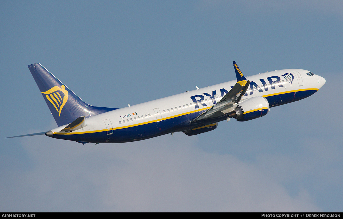 Aircraft Photo of EI-HMY | Boeing 737-8200 Max 200 | Ryanair | AirHistory.net #684992
