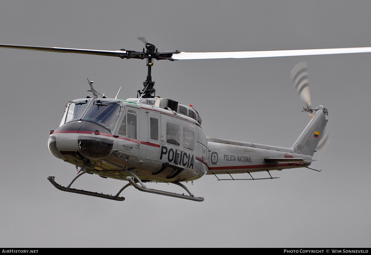 Aircraft Photo of PNC-0738 | Bell UH-1H-II Iroquois | Colombia - Police | AirHistory.net #678488