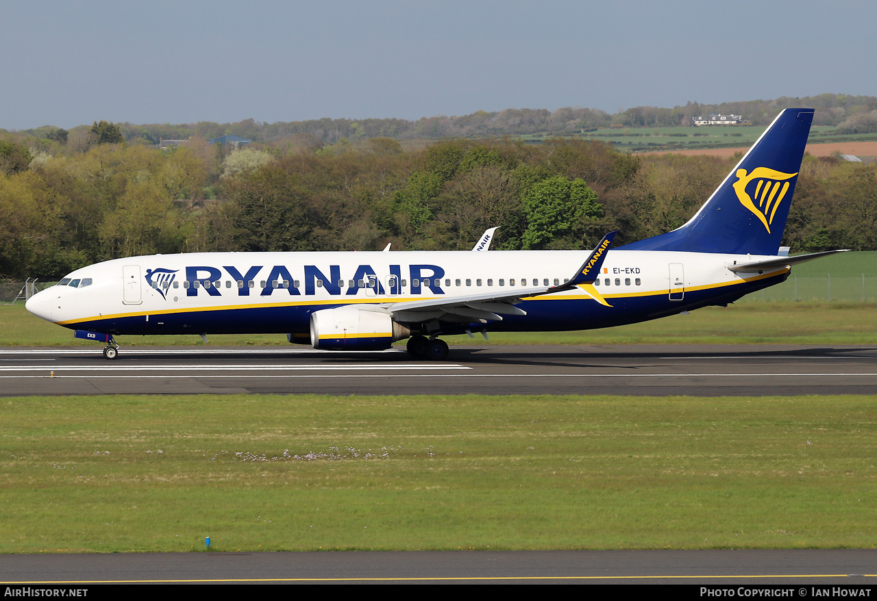 Aircraft Photo of EI-EKD | Boeing 737-8AS | Ryanair | AirHistory.net #683233