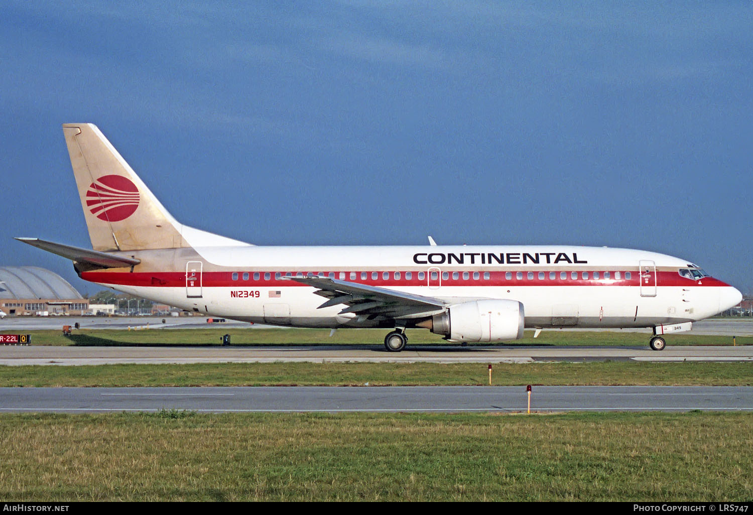 Aircraft Photo of N12349 | Boeing 737-3T0 | Continental Airlines | AirHistory.net #245072