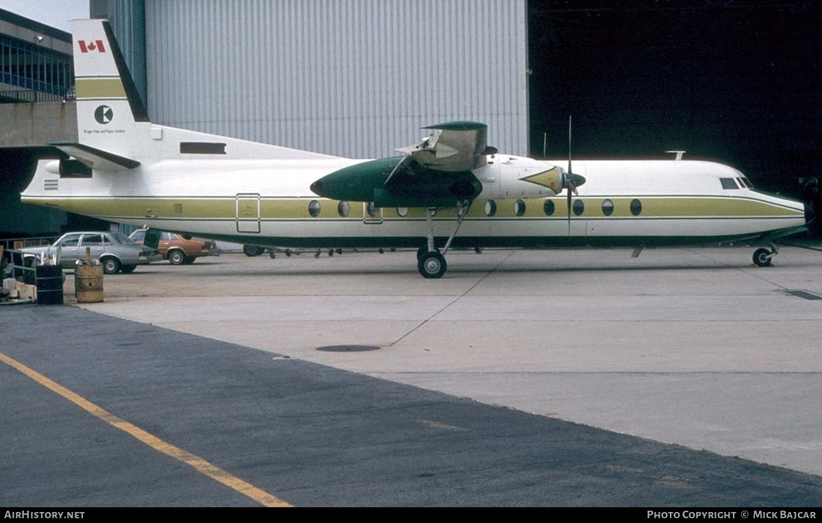 Aircraft Photo of C-GGHK | Fairchild Hiller FH-227B | Kruger Pulp and Paper Company | AirHistory.net #3