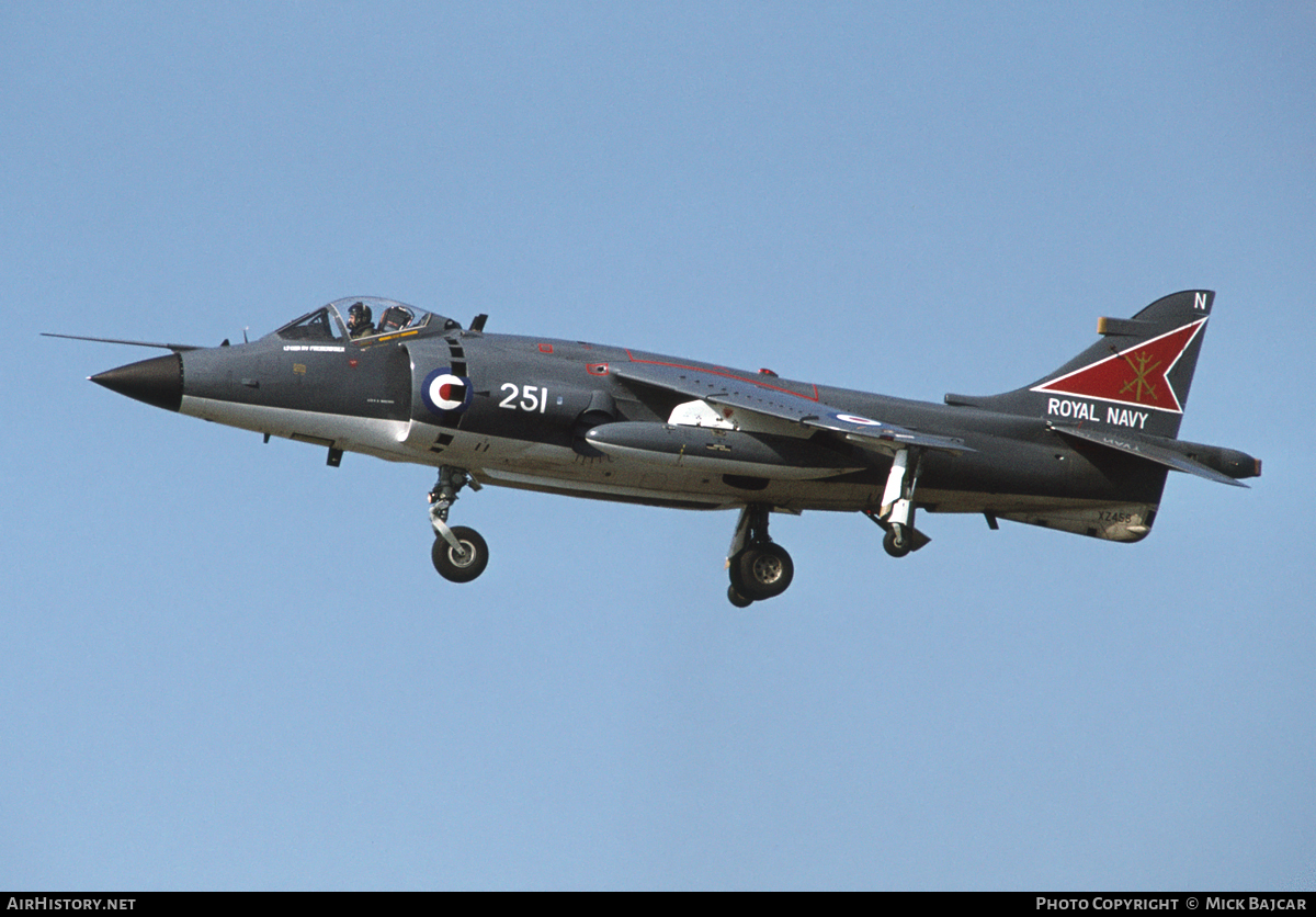 Aircraft Photo of XZ458 | British Aerospace Sea Harrier FRS1 | UK - Navy | AirHistory.net #24