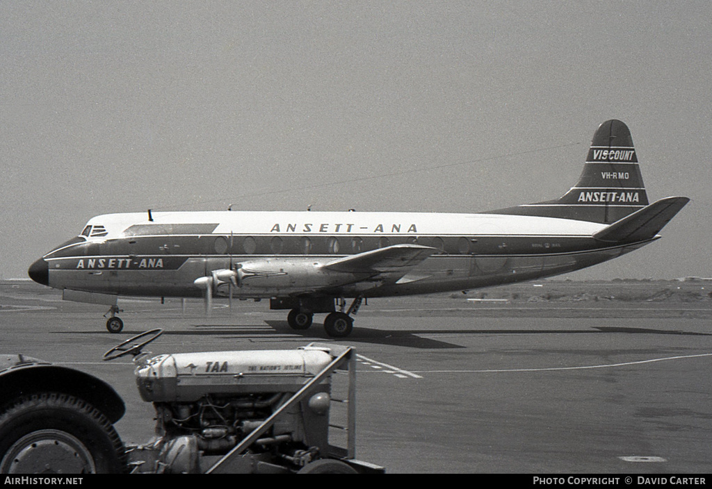 Aircraft Photo of VH-RMO | Vickers 747 Viscount | Ansett - ANA | AirHistory.net #177