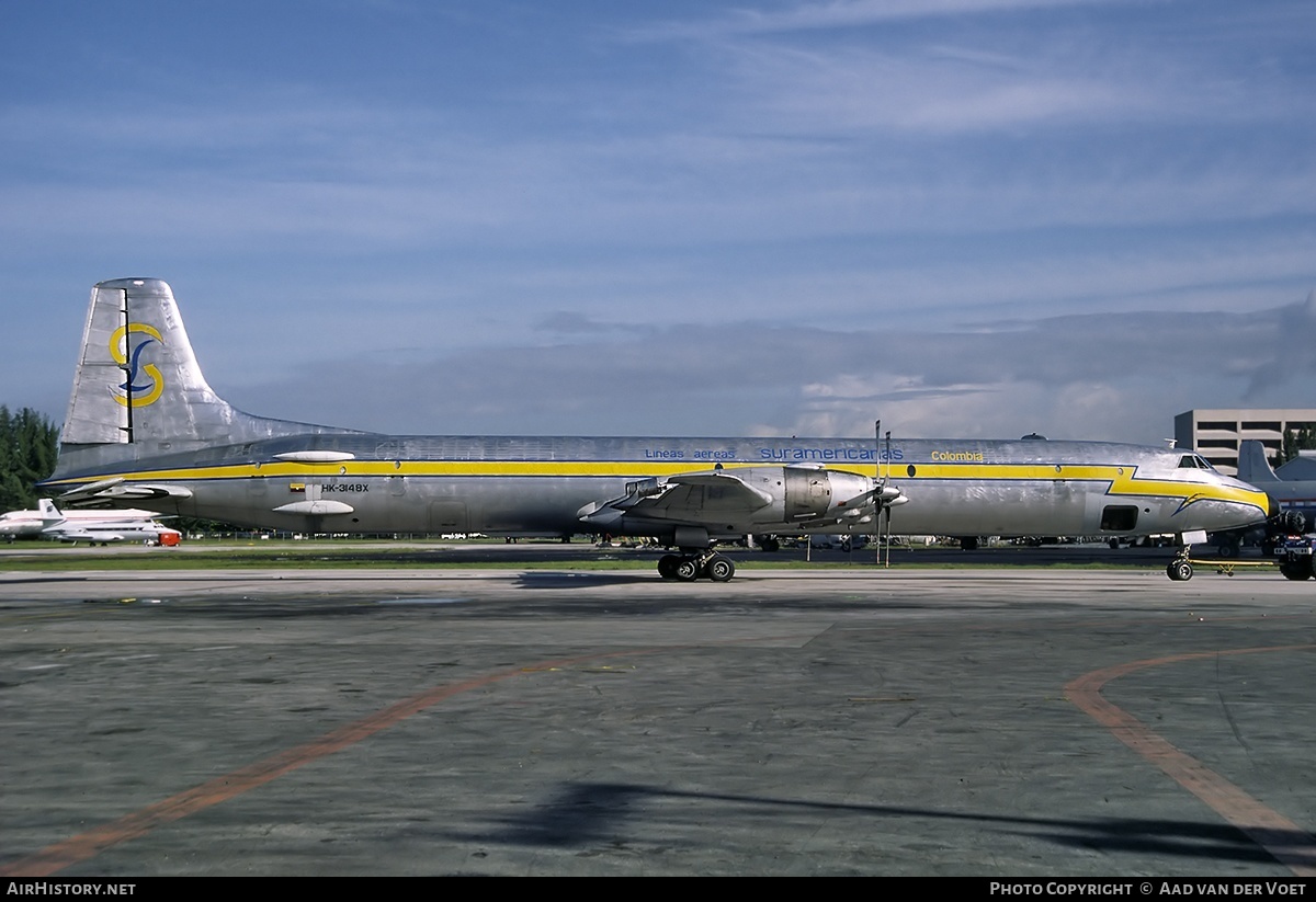 Aircraft Photo of HK-3148X | Canadair CL-44J | Líneas Aéreas Suramericanas - LAS | AirHistory.net #178