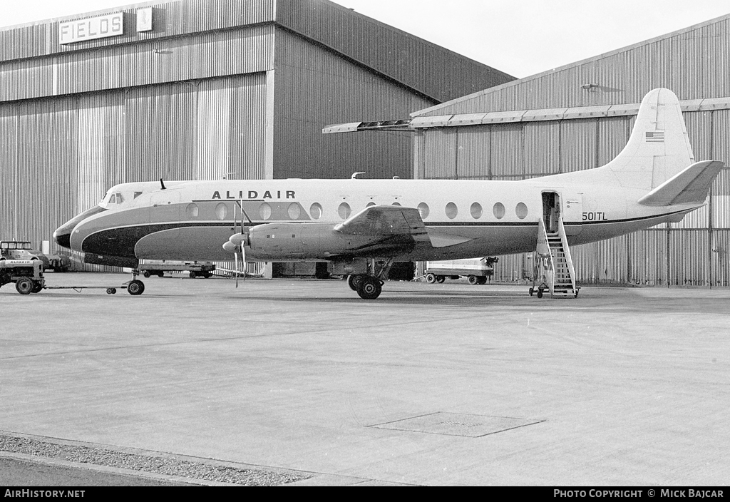 Aircraft Photo of N501TL | Vickers 812 Viscount | Alidair | AirHistory.net #218