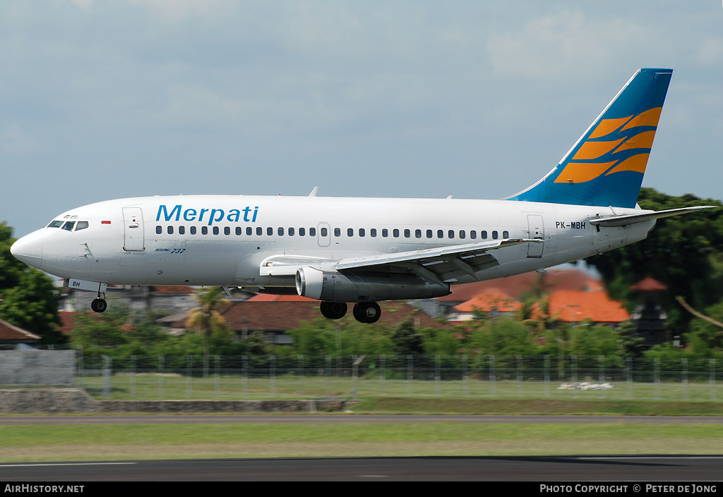 Aircraft Photo of PK-MBH | Boeing 737-2S3/Adv | Merpati Nusantara Airlines | AirHistory.net #259