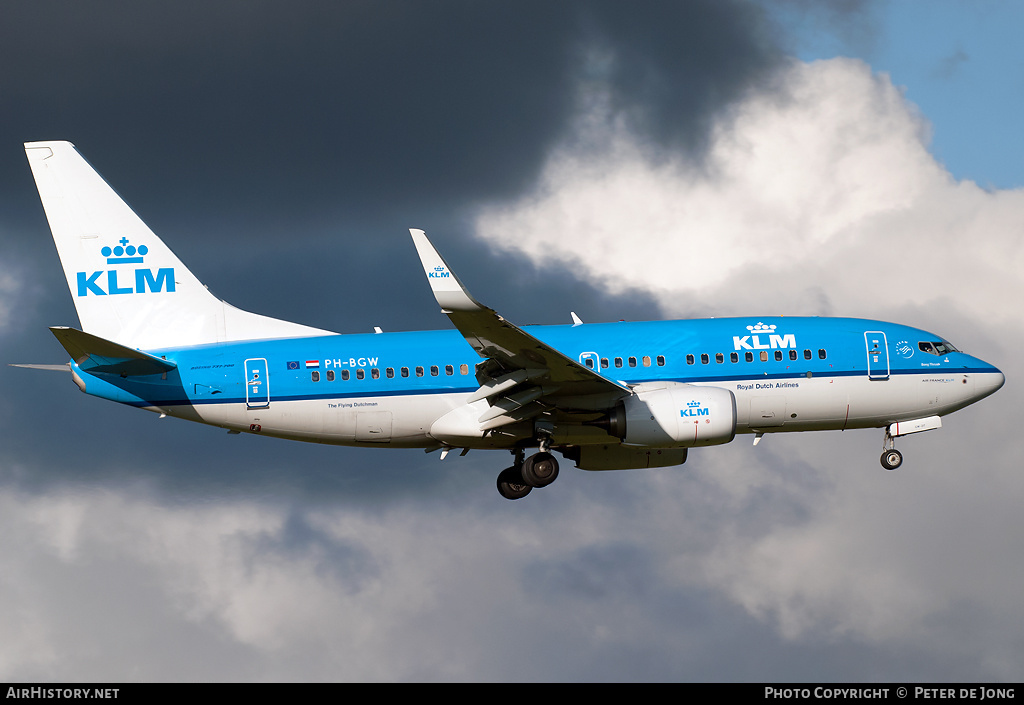 Aircraft Photo of PH-BGW | Boeing 737-7K2 | KLM - Royal Dutch Airlines | AirHistory.net #288