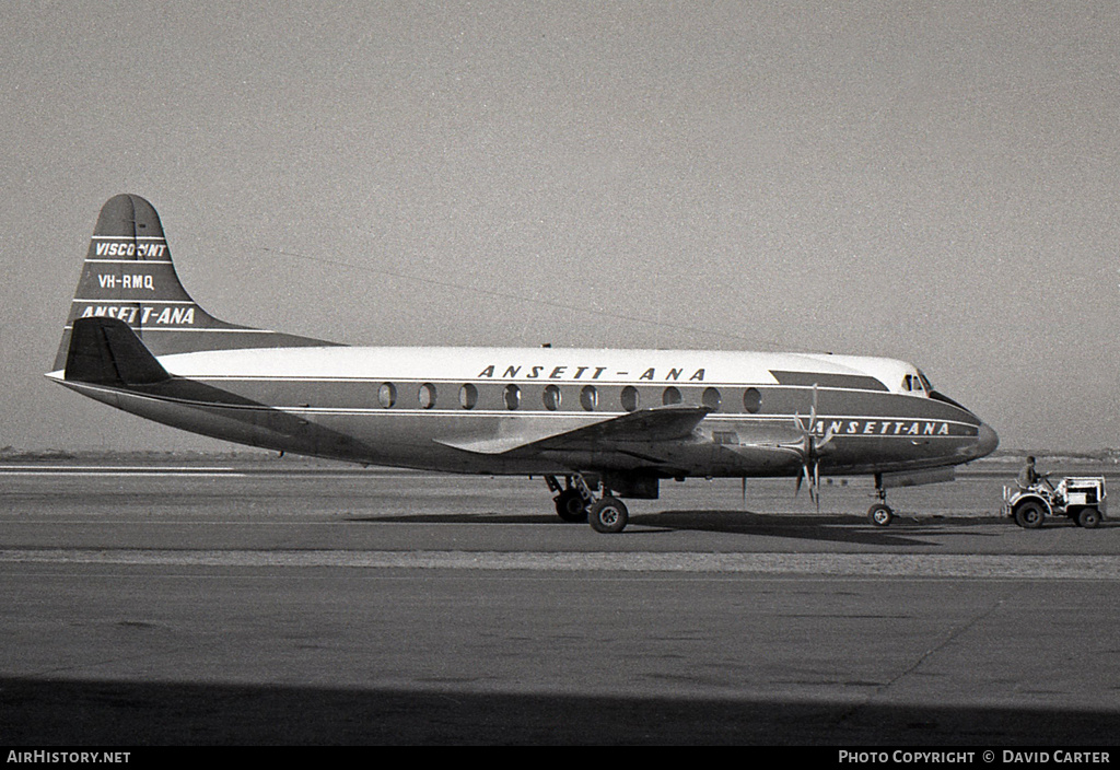 Aircraft Photo of VH-RMQ | Vickers 720 Viscount | Ansett - ANA | AirHistory.net #356