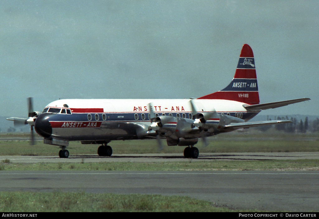 Aircraft Photo of VH-RMB | Lockheed L-188A Electra | Ansett - ANA | AirHistory.net #372