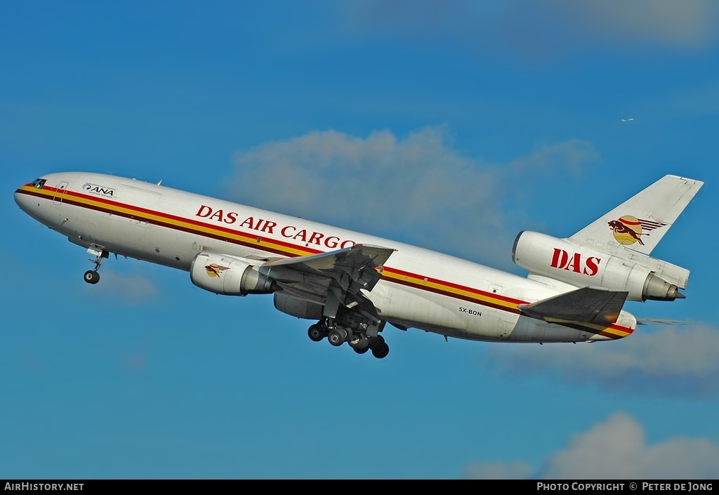 Aircraft Photo of 5X-BON | McDonnell Douglas DC-10-30(F) | DAS Air Cargo - Dairo Air Services | AirHistory.net #423