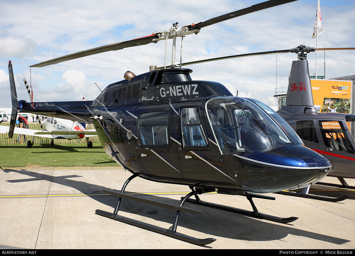 Aircraft Photo of G-NEWZ | Bell 206B-3 JetRanger III | AirHistory.net #432