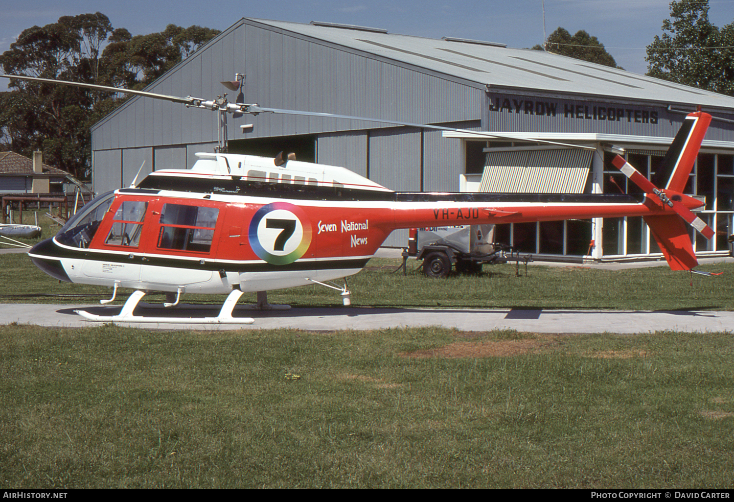 Aircraft Photo of VH-AJU | Bell 206B JetRanger II | Seven National News | AirHistory.net #456