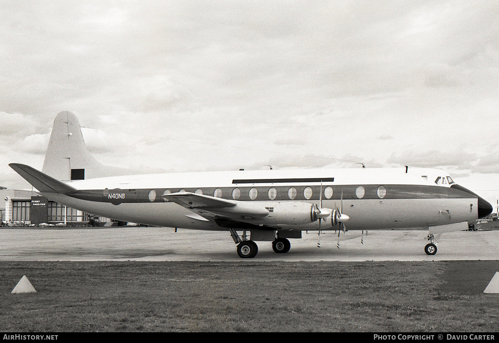 Aircraft Photo of N40NB | Vickers 839 Viscount | AirHistory.net #465