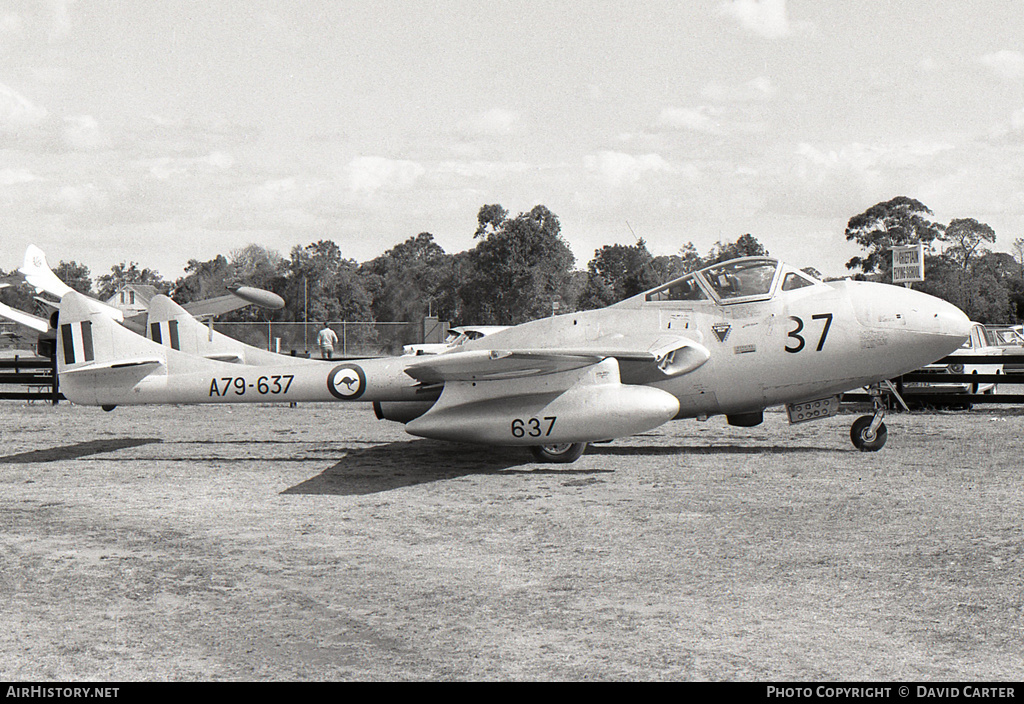 Aircraft Photo of A79-637 | De Havilland D.H. 115 Vampire T35 | Australia - Air Force | AirHistory.net #486