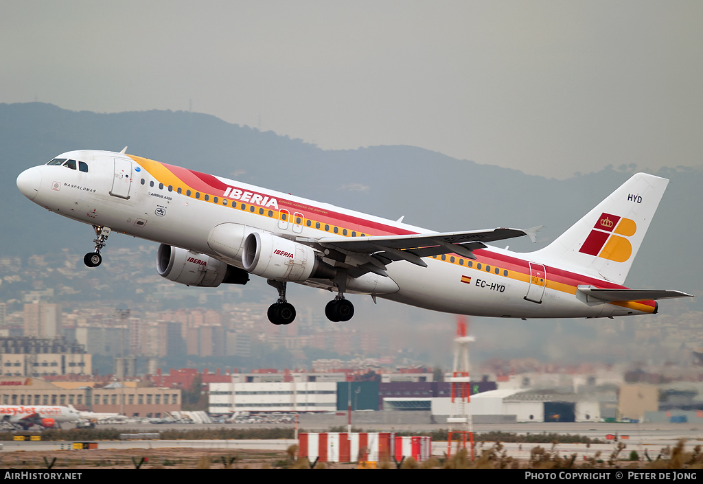 Aircraft Photo of EC-HYD | Airbus A320-214 | Iberia | AirHistory.net #492