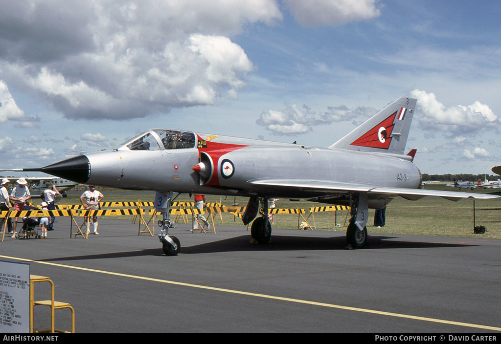 Aircraft Photo of A3-3 | Dassault Mirage IIIO(F/A) | Australia - Air Force | AirHistory.net #495