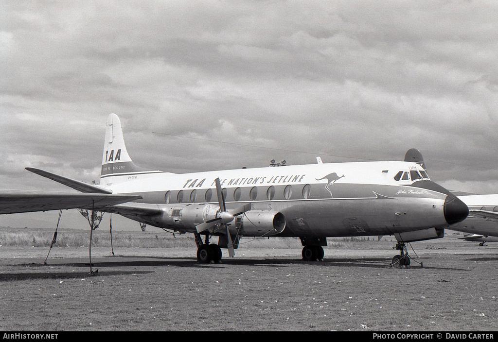 Aircraft Photo of VH-TVM | Vickers 756D Viscount | Trans-Australia Airlines - TAA | AirHistory.net #497