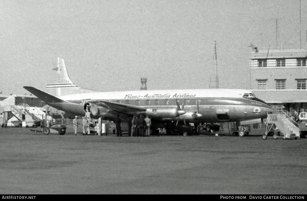 Aircraft Photo of VH-TVA | Vickers 720 Viscount | Trans-Australia Airlines - TAA | AirHistory.net #508