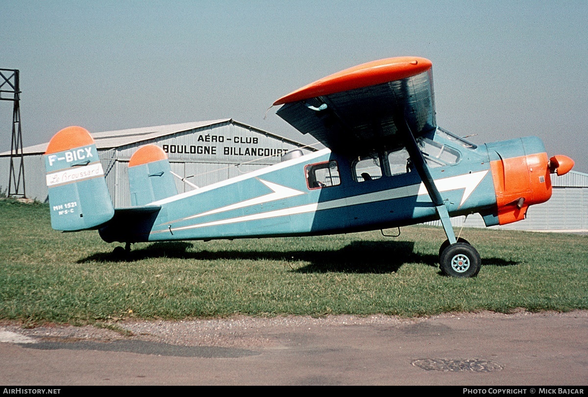 Aircraft Photo of F-BICX | Max Holste MH.1521C Broussard | AirHistory.net #532
