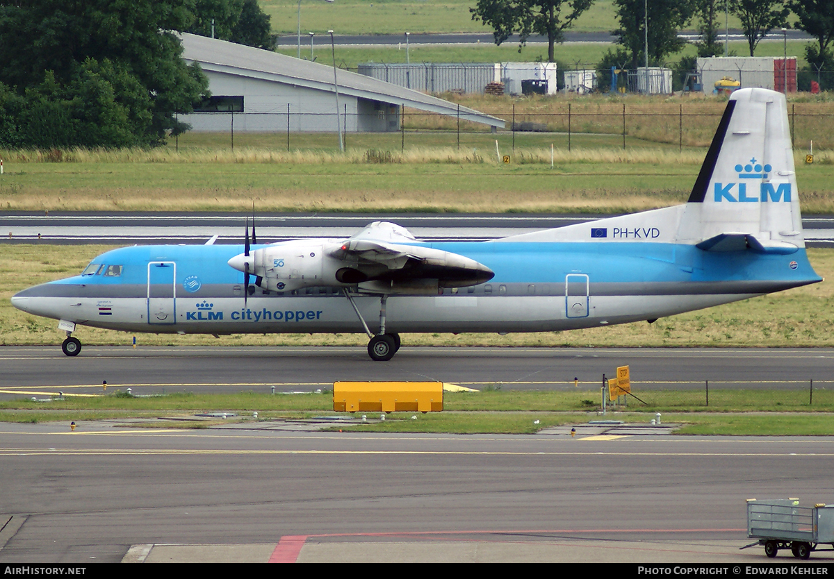 Aircraft Photo of PH-KVD | Fokker 50 | KLM Cityhopper | AirHistory.net #546