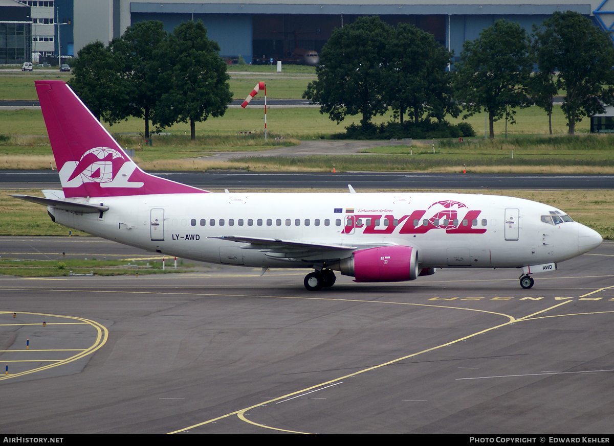 Aircraft Photo of LY-AWD | Boeing 737-522 | FlyLAL - Lithuanian Airlines | AirHistory.net #547