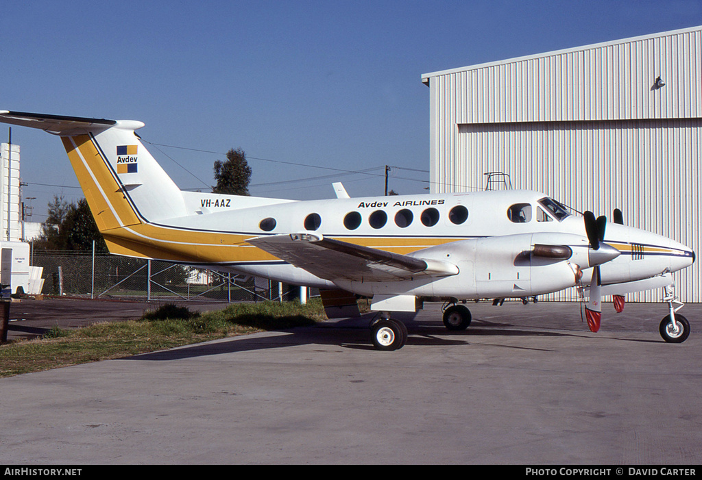 Aircraft Photo of VH-AAZ | Beech 200 Super King Air | Advance Airlines | AirHistory.net #634