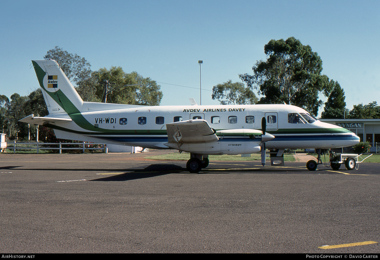 Aircraft Photo of VH-WDI | Embraer EMB-110 Bandeirante | Avdev Airlines Davey | AirHistory.net #651