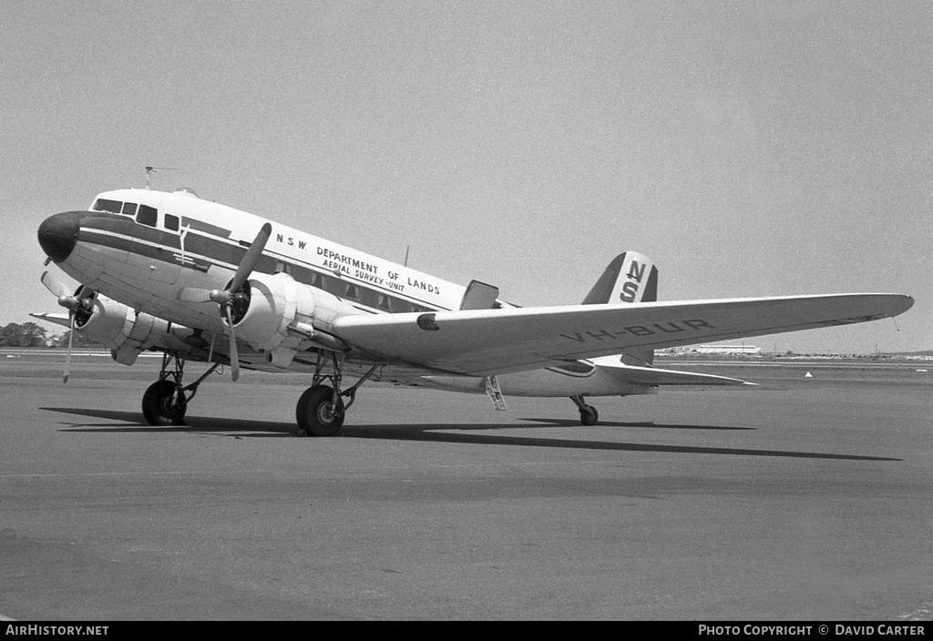 Aircraft Photo of VH-BUR | Douglas C-47A Skytrain | New South Wales Department of Lands | AirHistory.net #657