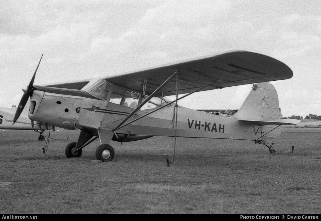 Aircraft Photo of VH-KAH | Auster J-1B Aiglet | AirHistory.net #675