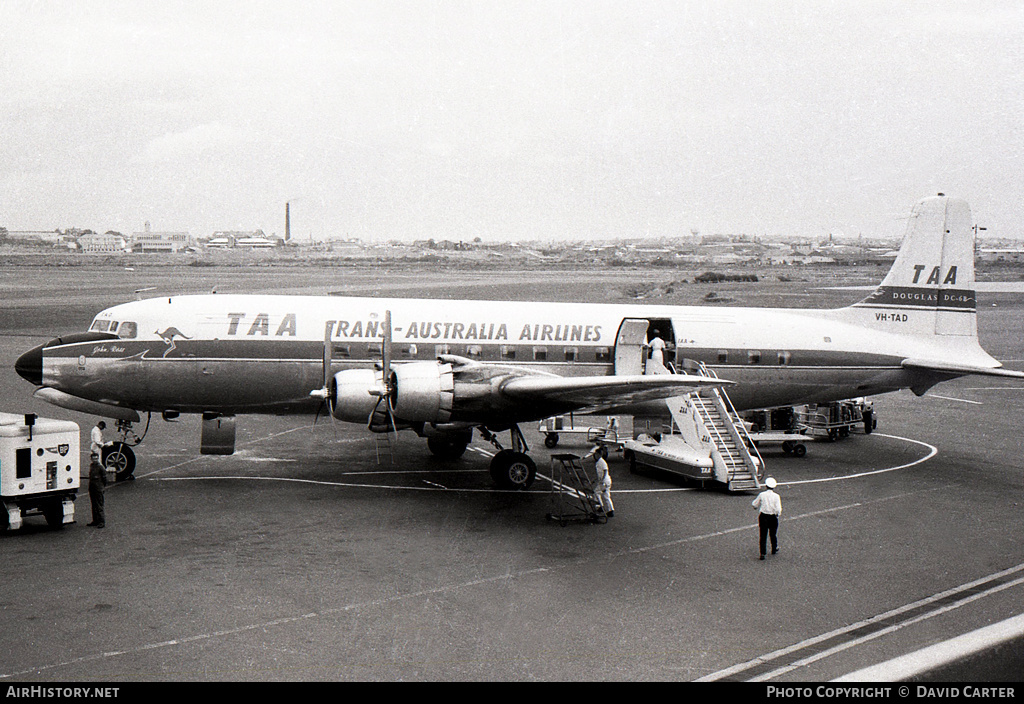 Aircraft Photo of VH-TAD | Douglas DC-6A | Trans-Australia Airlines - TAA | AirHistory.net #713