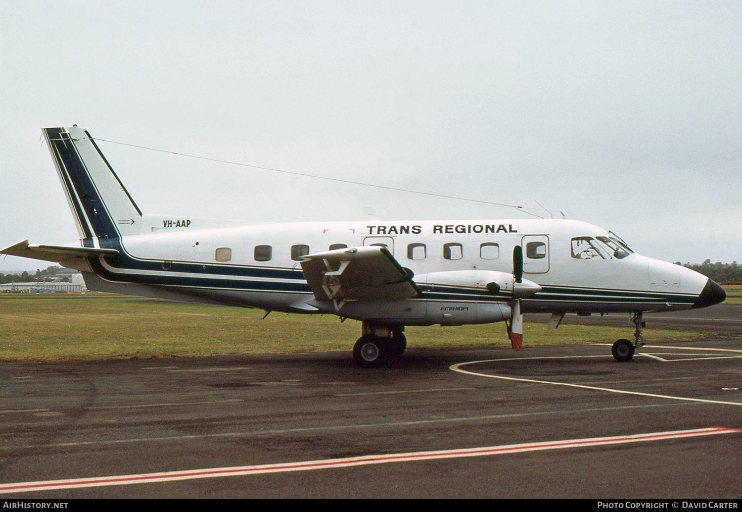 Aircraft Photo of VH-AAP | Embraer EMB-110P1 Bandeirante | Trans Regional Airlines | AirHistory.net #748