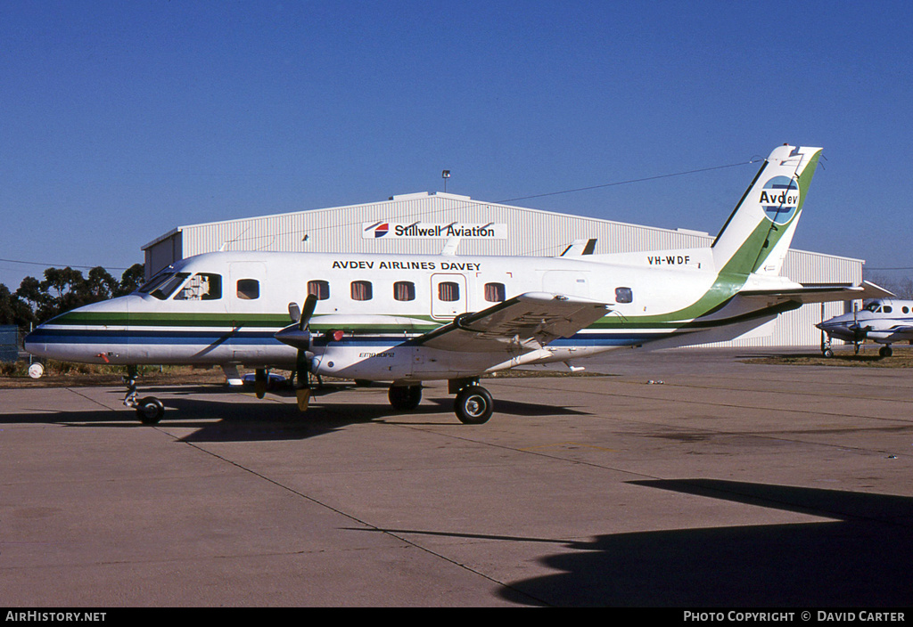 Aircraft Photo of VH-WDF | Embraer EMB-110P2 Bandeirante | Avdev Airlines Davey | AirHistory.net #750