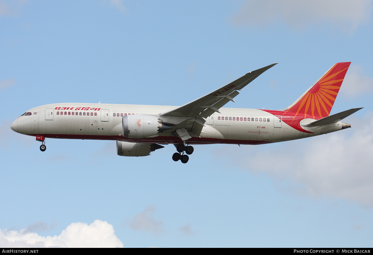 Aircraft Photo of VT-ANI | Boeing 787-8 Dreamliner | Air India | AirHistory.net #789