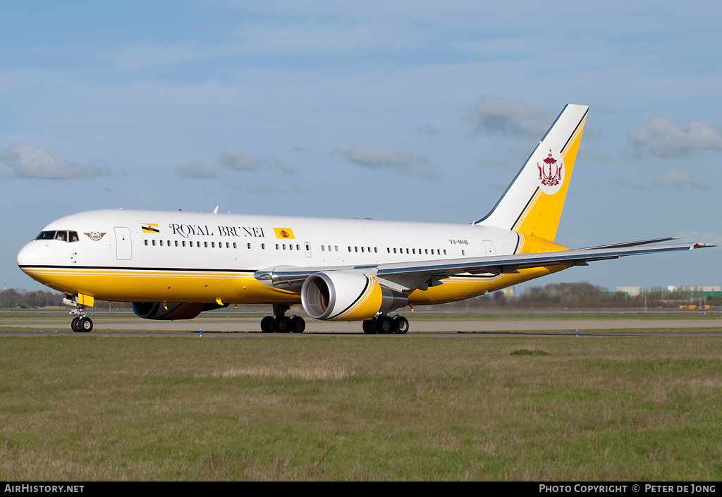 Aircraft Photo of V8-MHB | Boeing 767-27G/ER | Royal Brunei Airlines | AirHistory.net #835