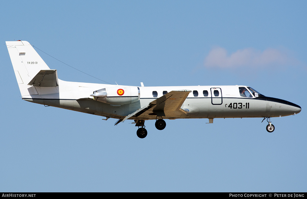 Aircraft Photo of TR.20-01 | Cessna 560 Citation V | Spain - Air Force | AirHistory.net #862