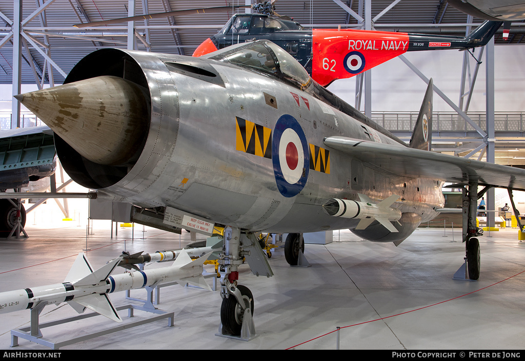 Aircraft Photo of XM135 | English Electric Lightning F1 | UK - Air Force | AirHistory.net #863