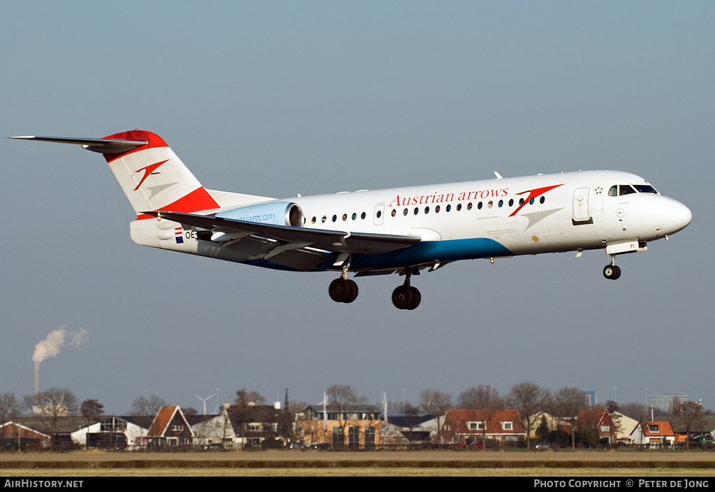 Aircraft Photo of OE-LFI | Fokker 70 (F28-0070) | Austrian Arrows | AirHistory.net #908