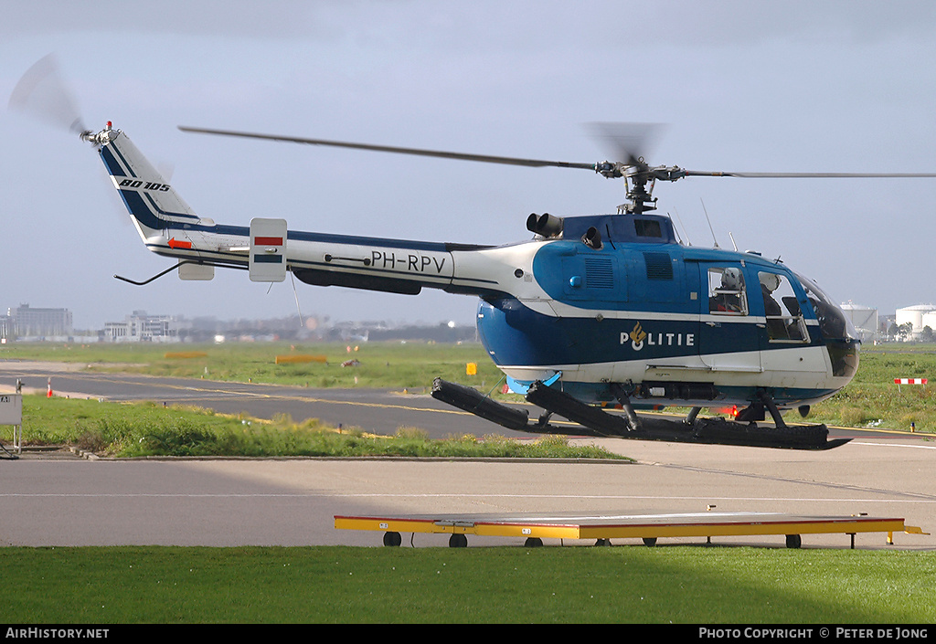 Aircraft Photo of PH-RPV | MBB BO-105CB | Politie | AirHistory.net #918