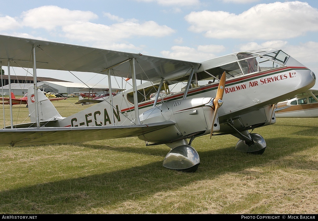 Aircraft Photo of G-ECAN | De Havilland D.H. 84A Dragon 3 | Railway Air Services | AirHistory.net #959