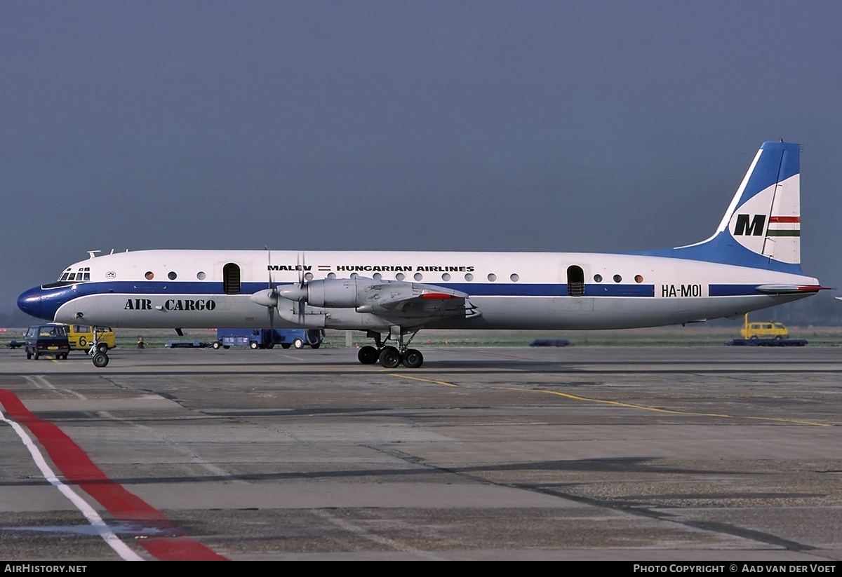 Aircraft Photo of HA-MOI | Ilyushin Il-18D | Malév - Hungarian Airlines Air Cargo | AirHistory.net #962