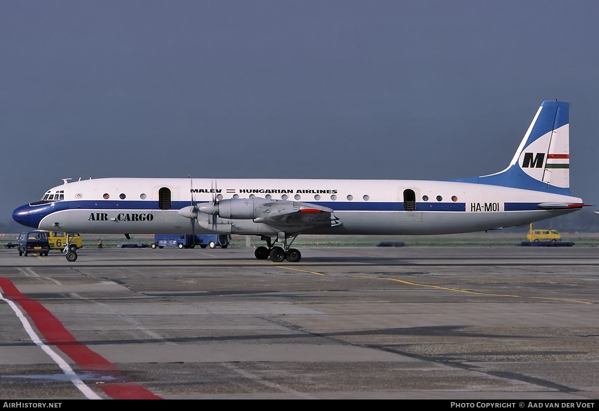 Aircraft Photo of HA-MOI | Ilyushin Il-18D | Malév - Hungarian Airlines Air Cargo | AirHistory.net #962