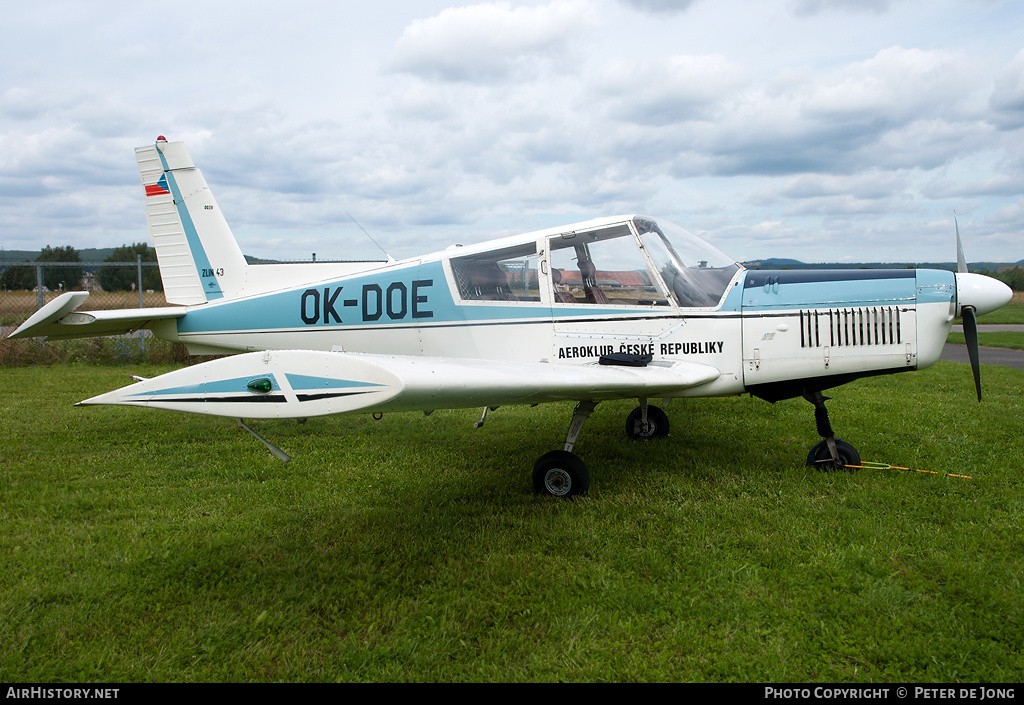 Aircraft Photo of OK-DOE | Zlin Z-43 | AeČR - Aeroklub České Republiky | AirHistory.net #1008