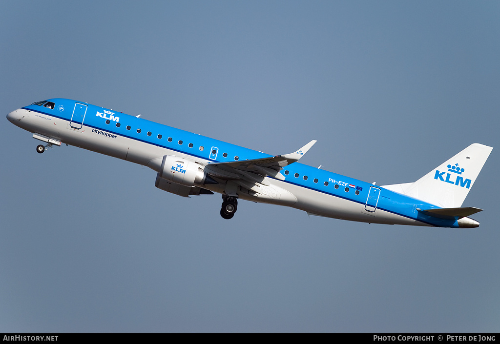 Aircraft Photo of PH-EZF | Embraer 190STD (ERJ-190-100STD) | KLM Cityhopper | AirHistory.net #1018