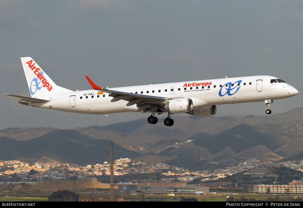 Aircraft Photo of EC-KRJ | Embraer 195LR (ERJ-190-200LR) | Air Europa | AirHistory.net #1020