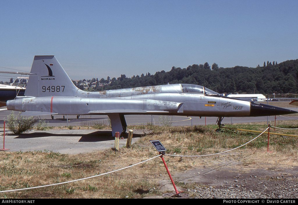 Aircraft Photo of 59-4987 / 94987 | Northrop YF-5A Freedom Fighter (N-156F) | USA - Air Force | AirHistory.net #1037