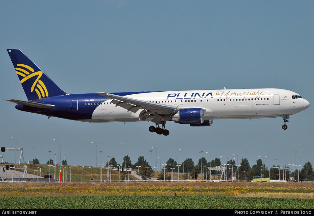 Aircraft Photo of CX-PUB | Boeing 767-33A/ER | PLUNA Líneas Aéreas Uruguayas | AirHistory.net #1065