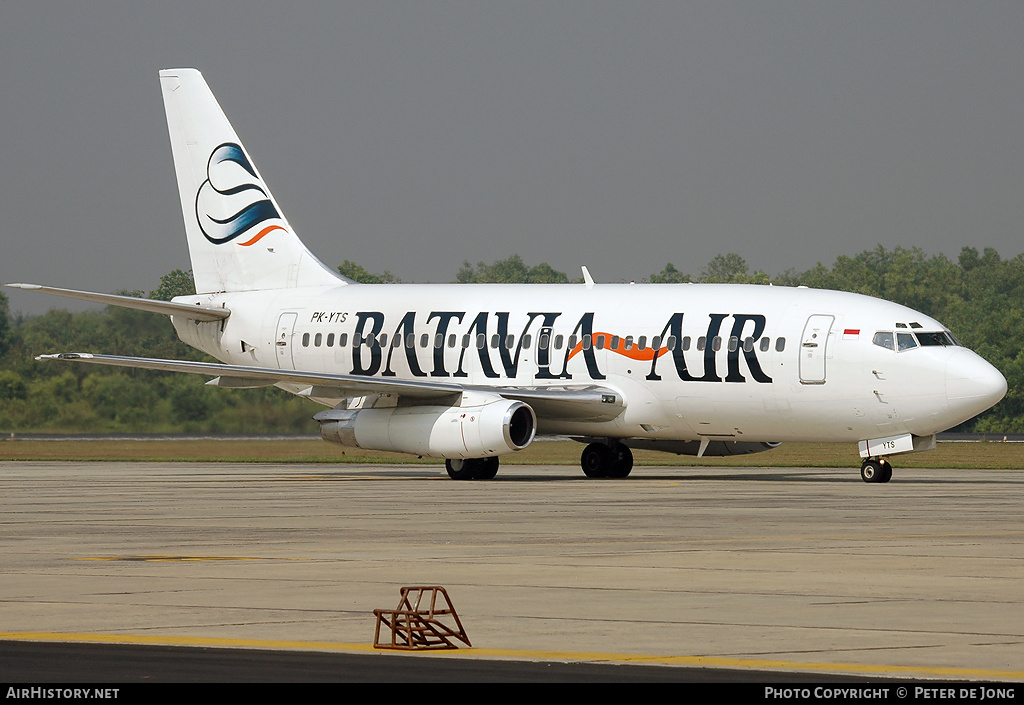 Aircraft Photo of PK-YTS | Boeing 737-2T4/Adv | Batavia Air | AirHistory.net #1077