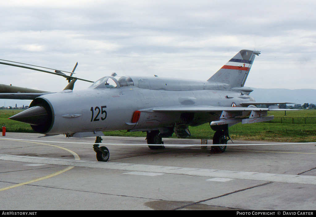 Aircraft Photo of 17125 | Mikoyan-Gurevich MiG-21bis | Yugoslavia - Air Force | AirHistory.net #1129