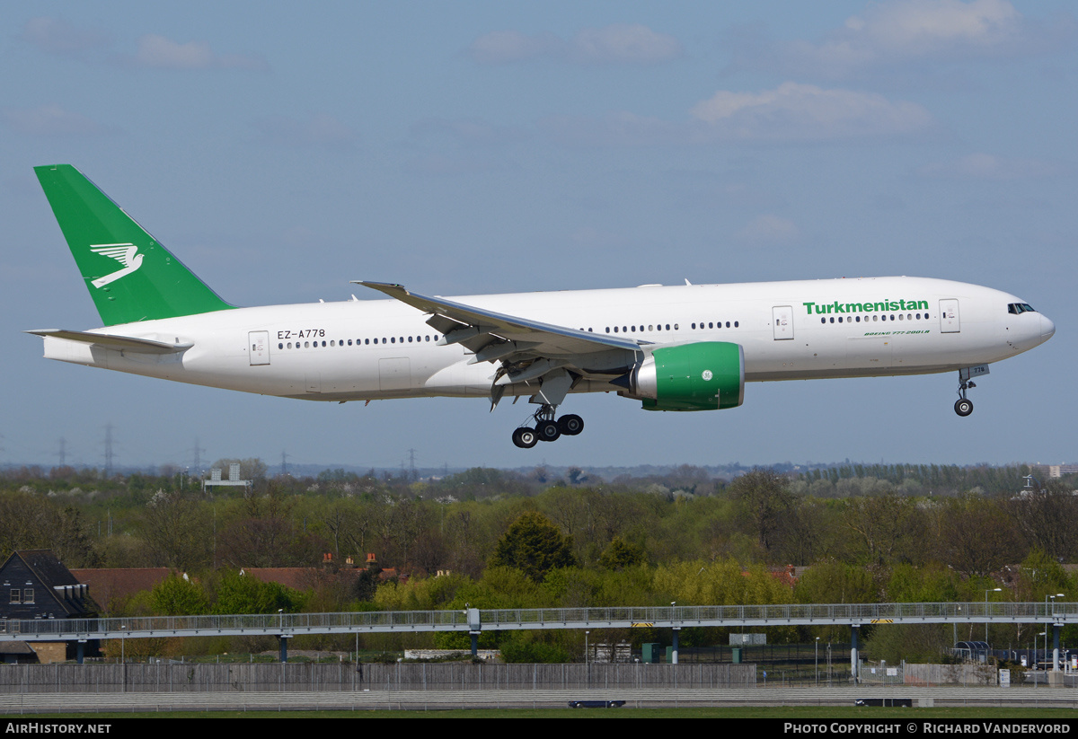 Aircraft Photo of EZ-A778 | Boeing 777-22K/LR | Turkmenistan Airlines | AirHistory.net #1226