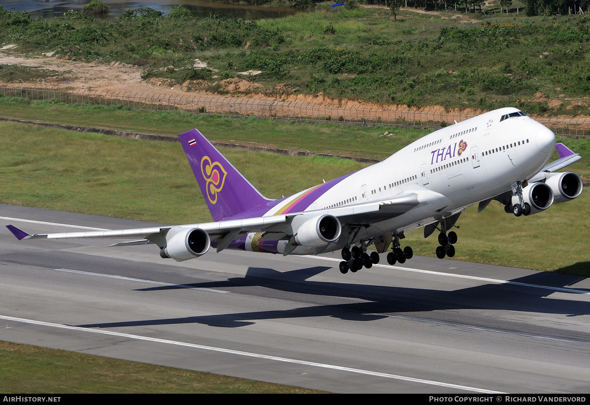 Aircraft Photo of HS-TGG | Boeing 747-4D7 | Thai Airways International | AirHistory.net #1236